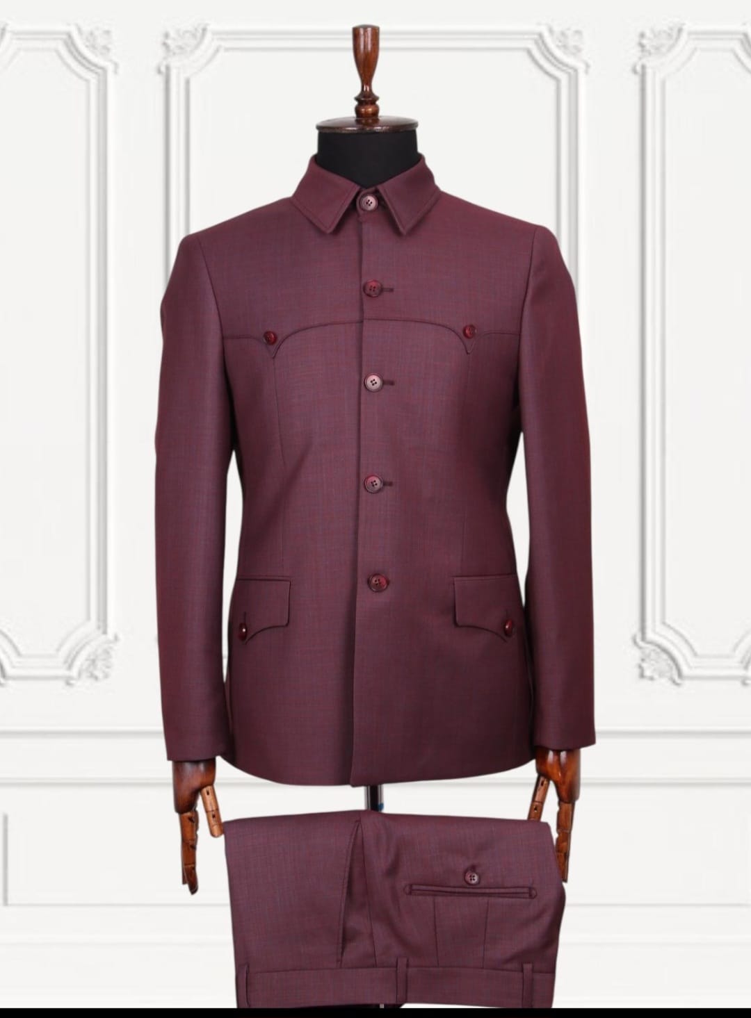 Safari Suit - Two-Piece with Collar Jacket & Pants